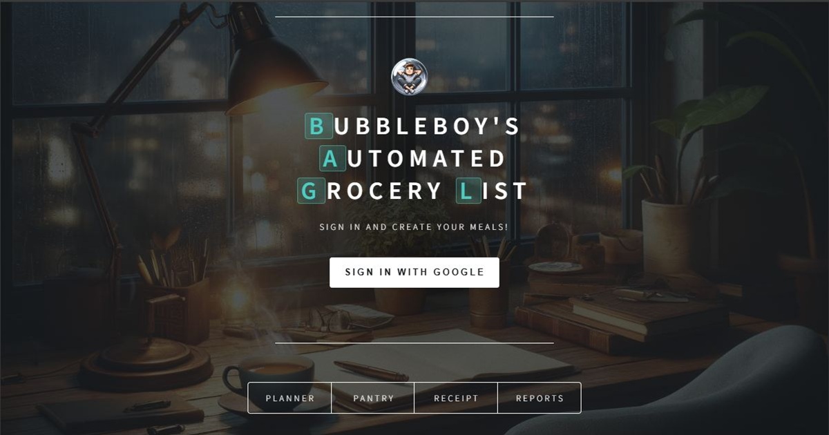BAGL – Meal Planner & Grocery List